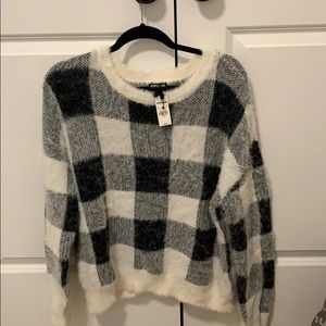 Express fuzzy sweater